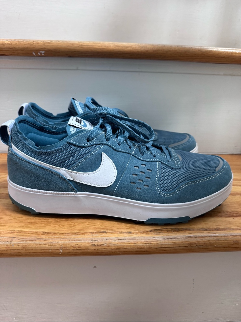Nike Men's Teal and White Sneakers  C1TY Sneaker SZ 11.5